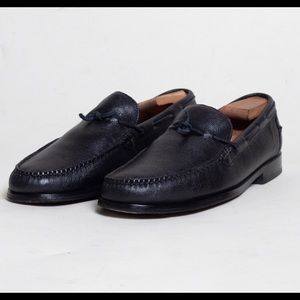 Cole Haan Black Pebbled Leather Loafer Slip on